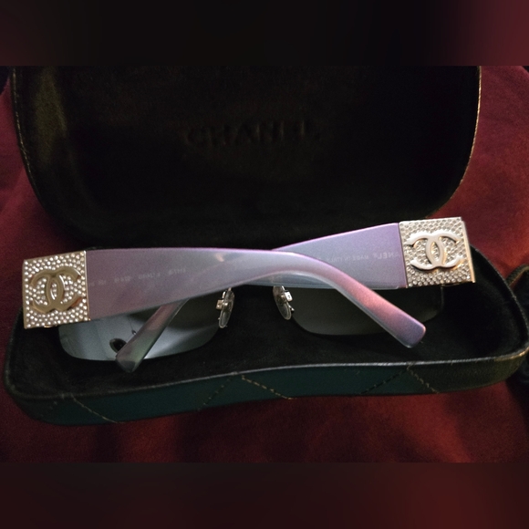 Rare*** Chanel womens iridescent frames 4117-B vintage NWOT crystal CC - Picture 12 of 17